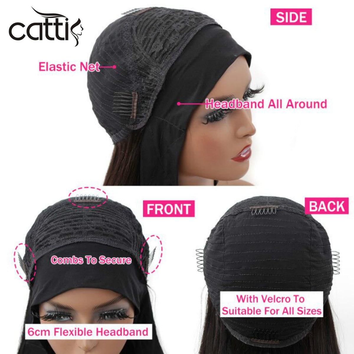 Catti breathable elastic-cap design for comfortable all-day wear