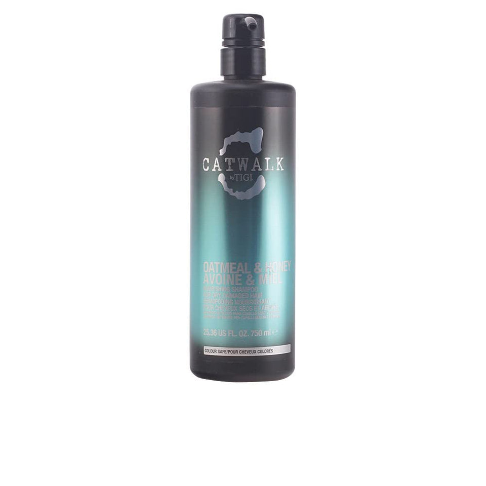 CATWALK by TIGI Oatmeal and Honey Nourishing Shampoo bottle, ideal for gentle cleansing and detangling