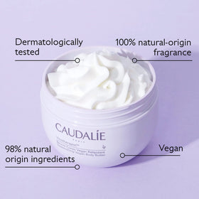 Caudalie Vinotherapist Body Butter being massaged during a morning routine.