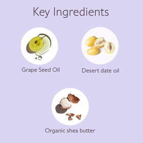 Desert date oil close-up highlighting barrier-support ingredients in Caudalie butter.