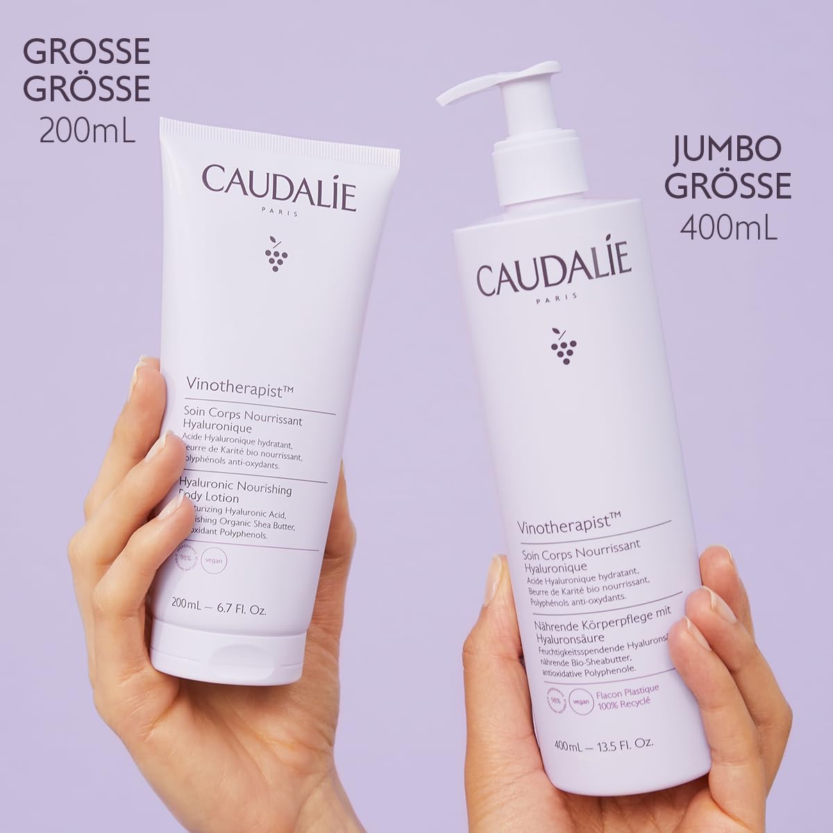 Caudalie packaging shot showing the 400 mL bottle.