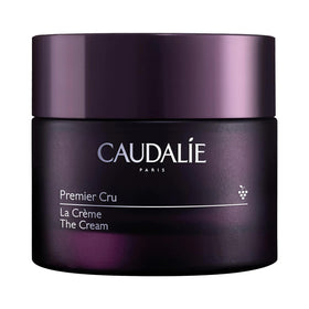 Caudalie Premier Cru cream jar close-up showing rich texture