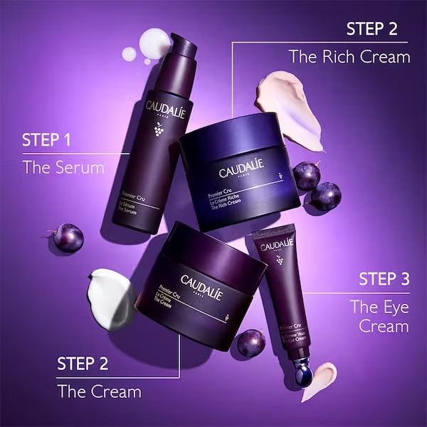 Caudalie Premier Cru hyaluronic-acid provides lasting hydration and plumpness.