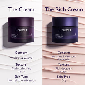 Caudalie Premier Cru jar packaging emphasizing refillability