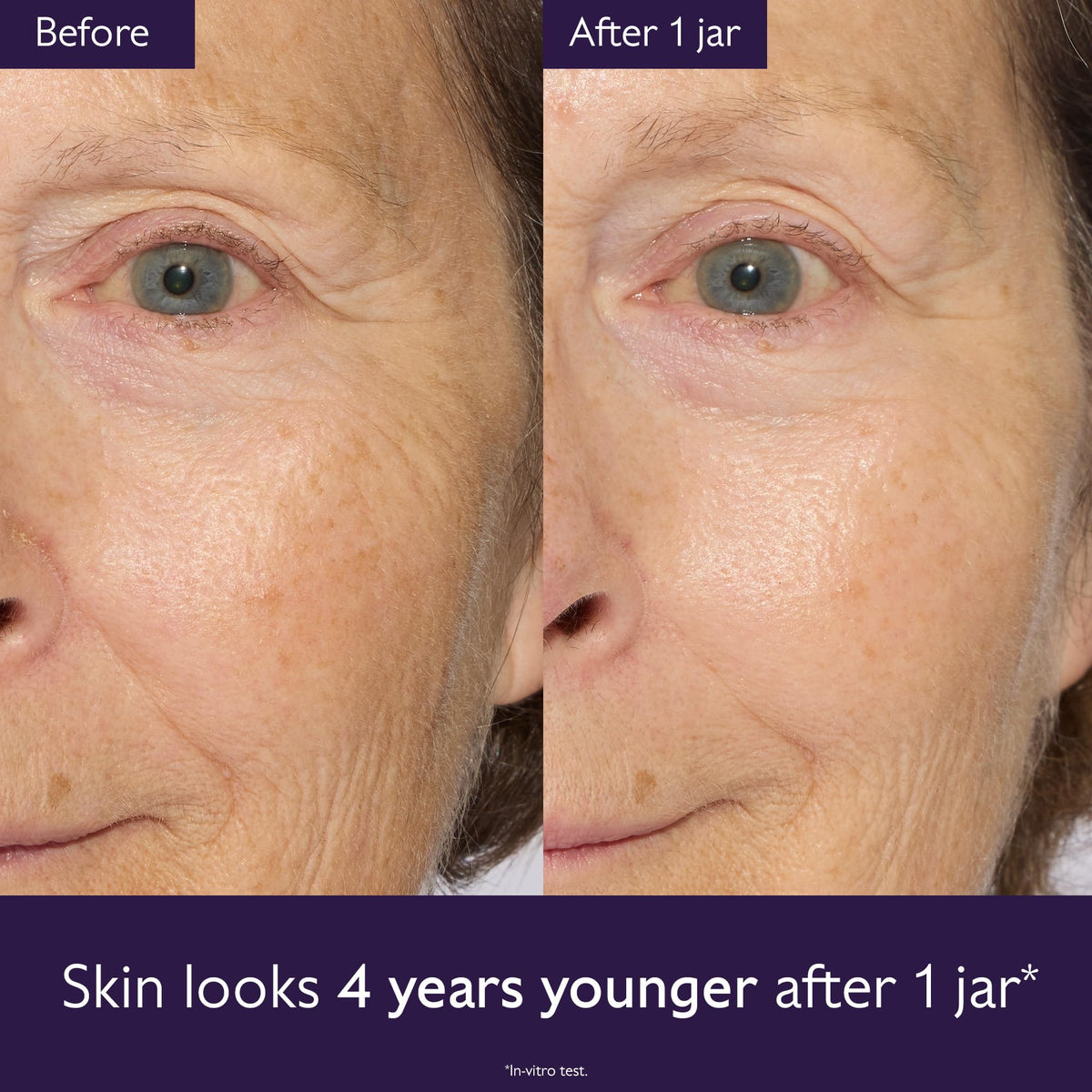 Applying Premier Cru Rich Cream on the face during a skincare routine
