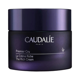 Caudalie Premier Cru Rich Cream jar close-up showing rich texture for nourishment