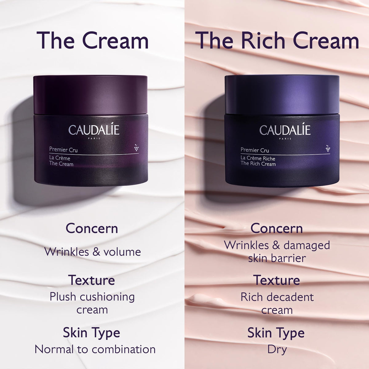 Subtle glow on skin after using Caudalie Premier Cru Rich Cream