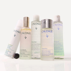 Caudalie Vinoclean features Vinolevure and rose water for soothing prep