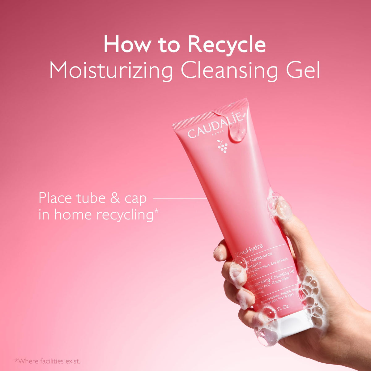 Caudalie VinoHydra eye makeup removal with gentle cleansing action