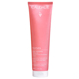 Caudalie VinoHydra bottle pour shows hydration friendly cleansing gel for dry skin