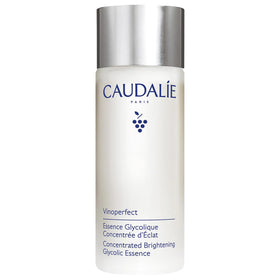 Caudalie Vinoperfect Brightening Essence bottle highlighted for radiant skin prep.