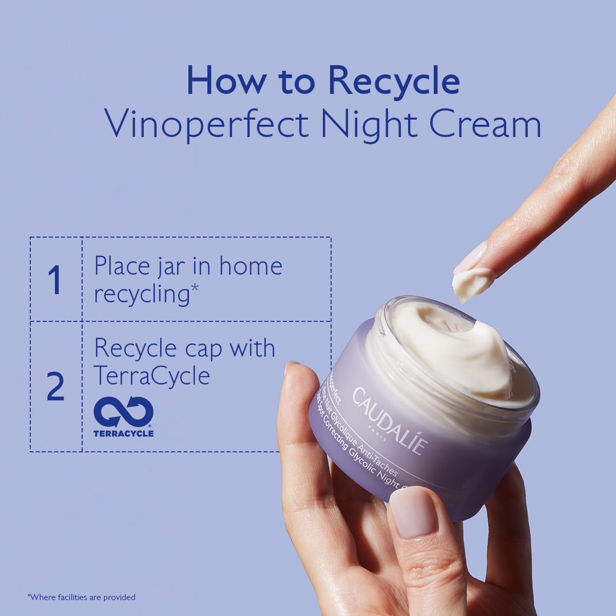 Caudalie Vinoperfect before-after concept hinting potential skin tone improvement