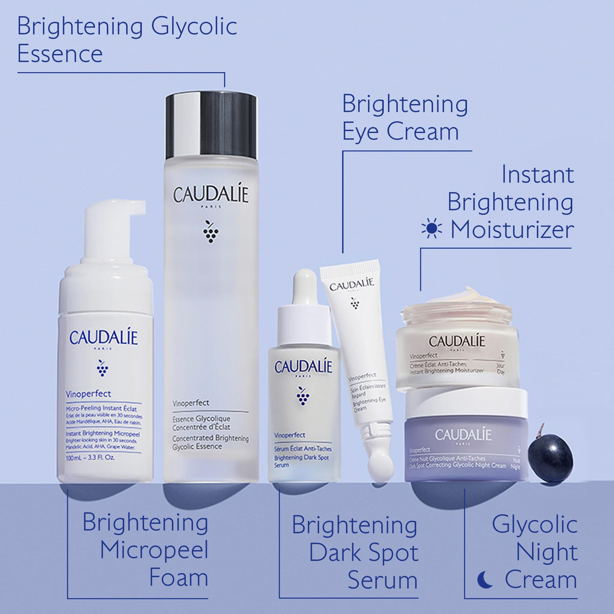 Caudalie Vinoperfect night cream glycolic acid detail smoothing skin texture