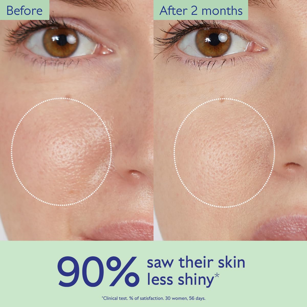 Caudalie Vinopure toner texture on skin refining pores.
