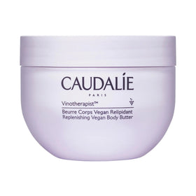 Caudalie Vinotherapist Body Butter jar shows rich texture for 24-hour nourishment.