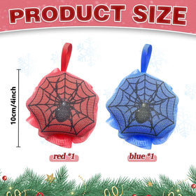 Cayivran spider shower loofah highlights ergonomic grip and soft mesh for all skin types.
