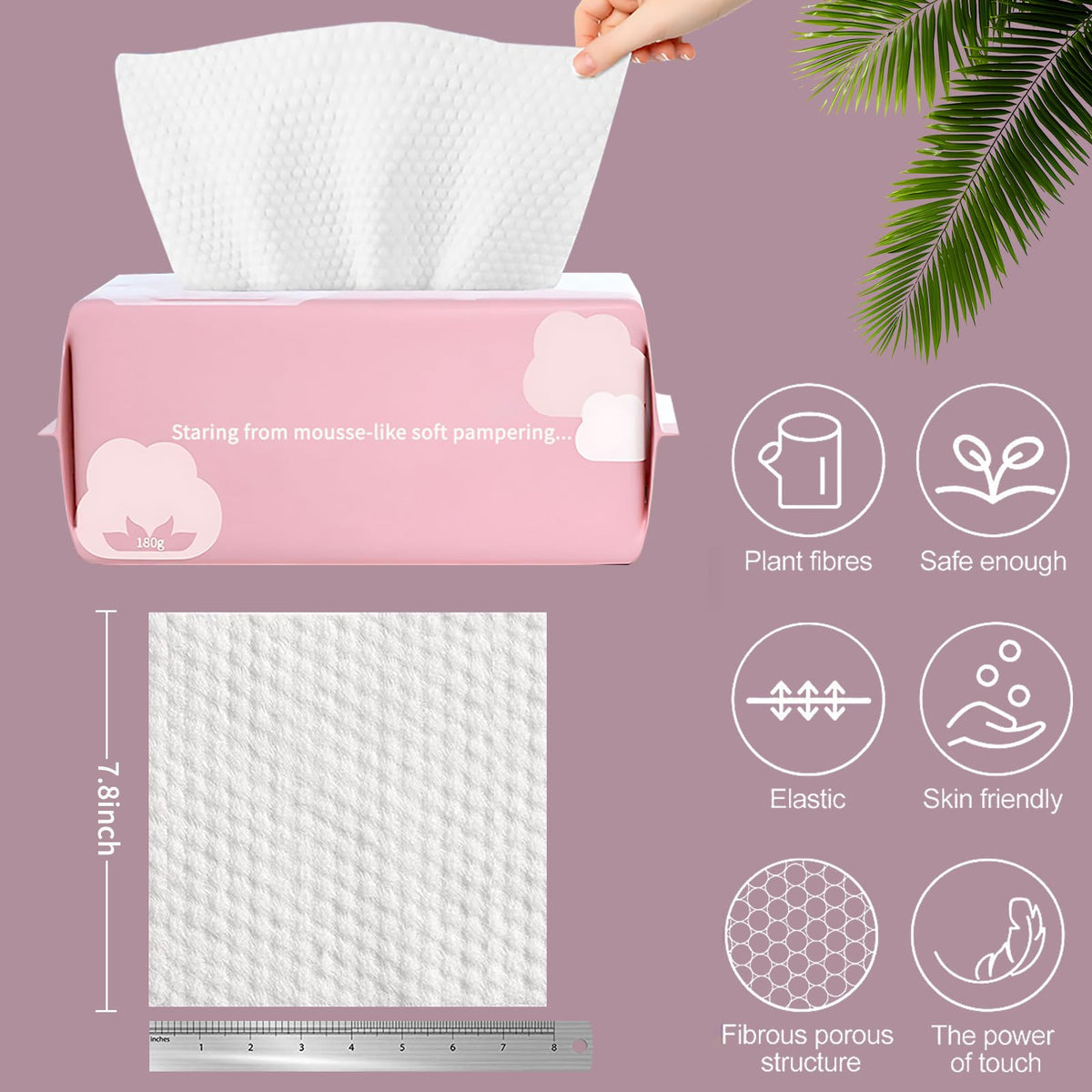 Cayxenful face cloth soft cotton dry wipe ideal for dry skincare routines.