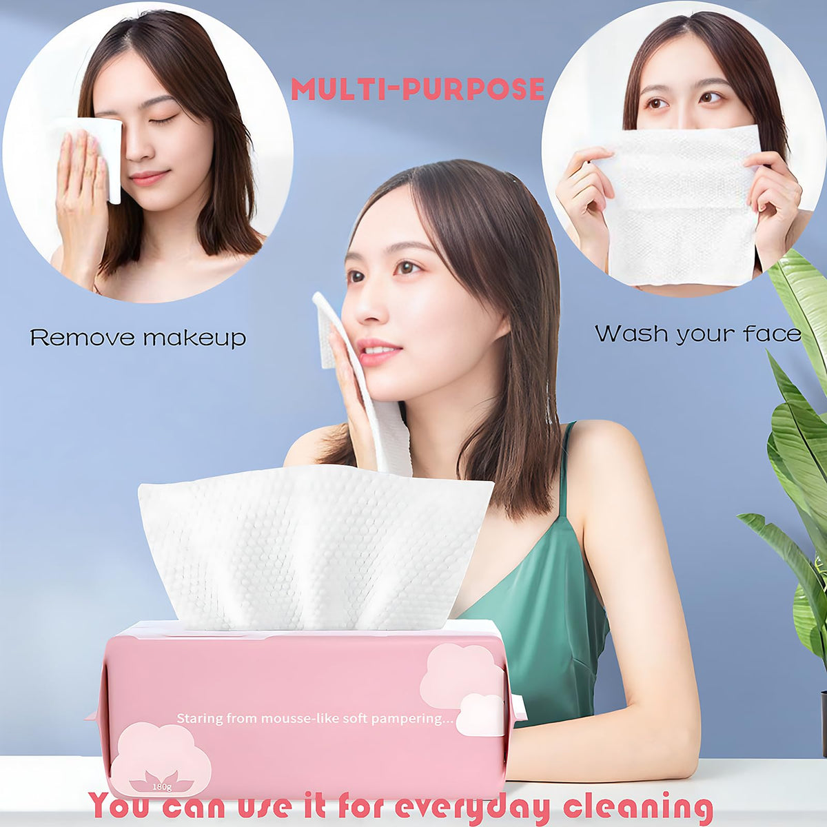 Cayxenful multipurpose towel for personal care, baby care, and light cleaning.