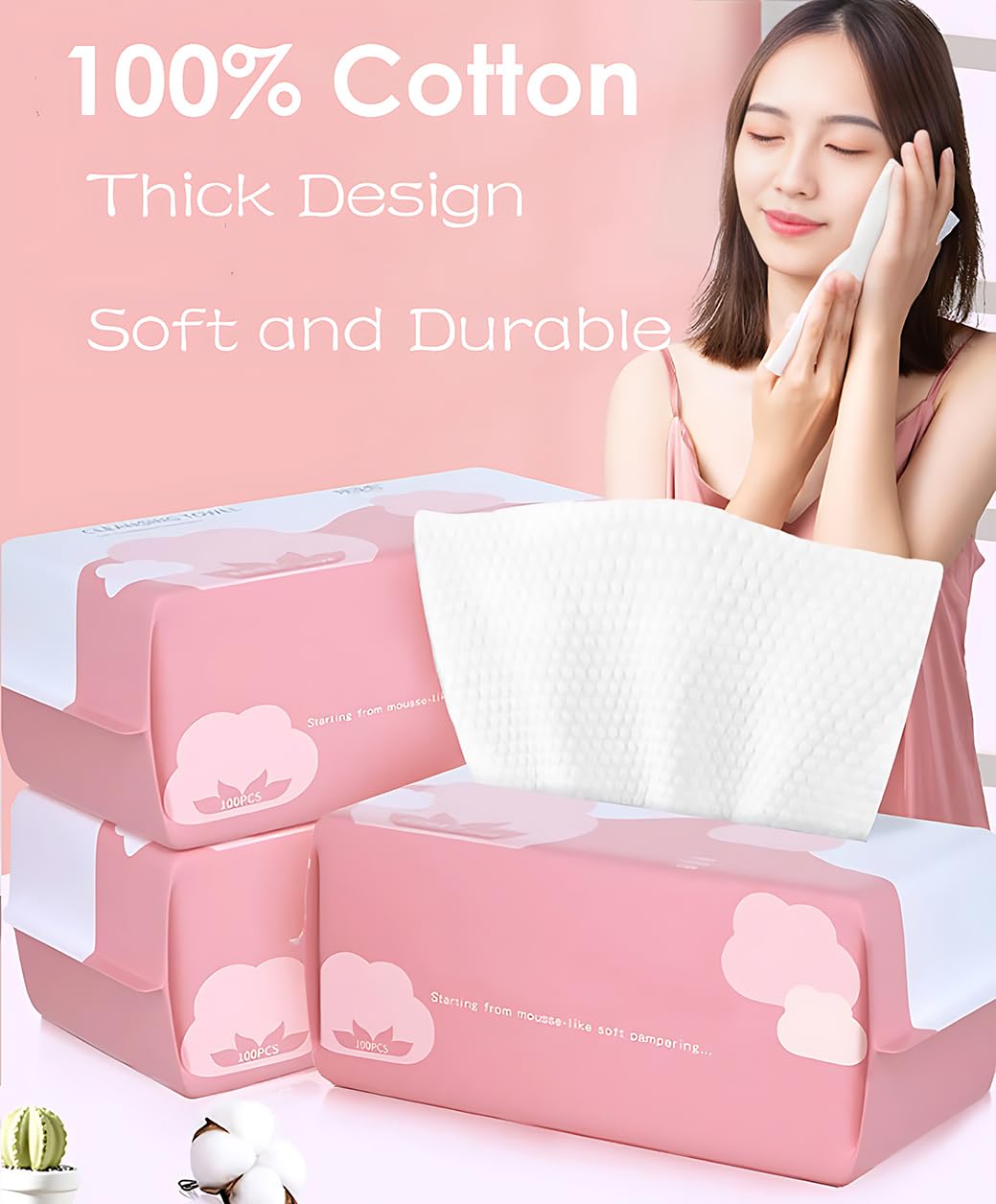 Cayxenful wet-dry towels suitable for quick cleansing and makeup removal.