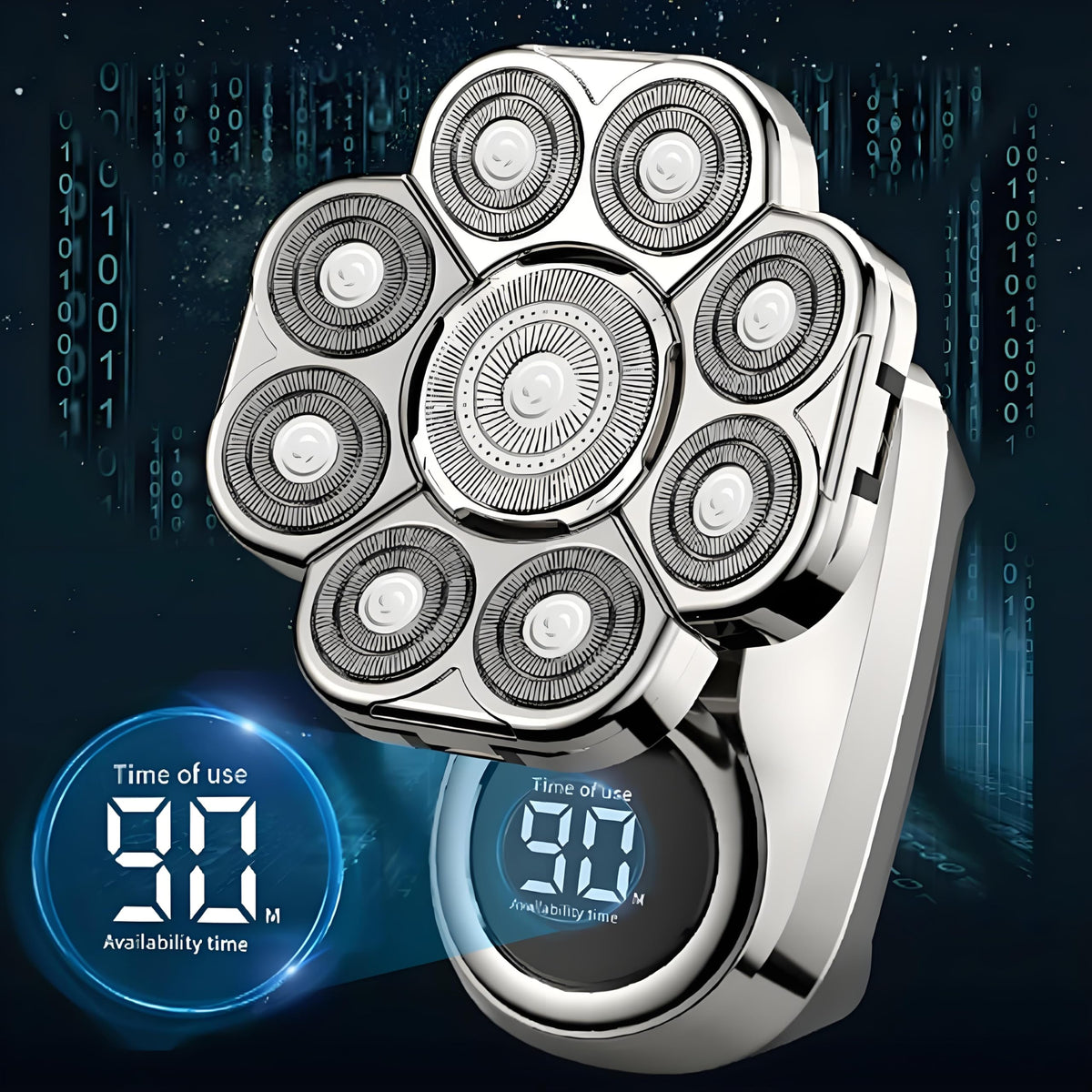 CBDYWVR Bawldy Pro head shaver IPX7 waterproof design supports wet shaving in the shower.