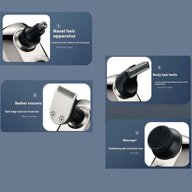 CBDYWVR Bawldy Pro head shaver magnetic detachable blades for easy cleaning.