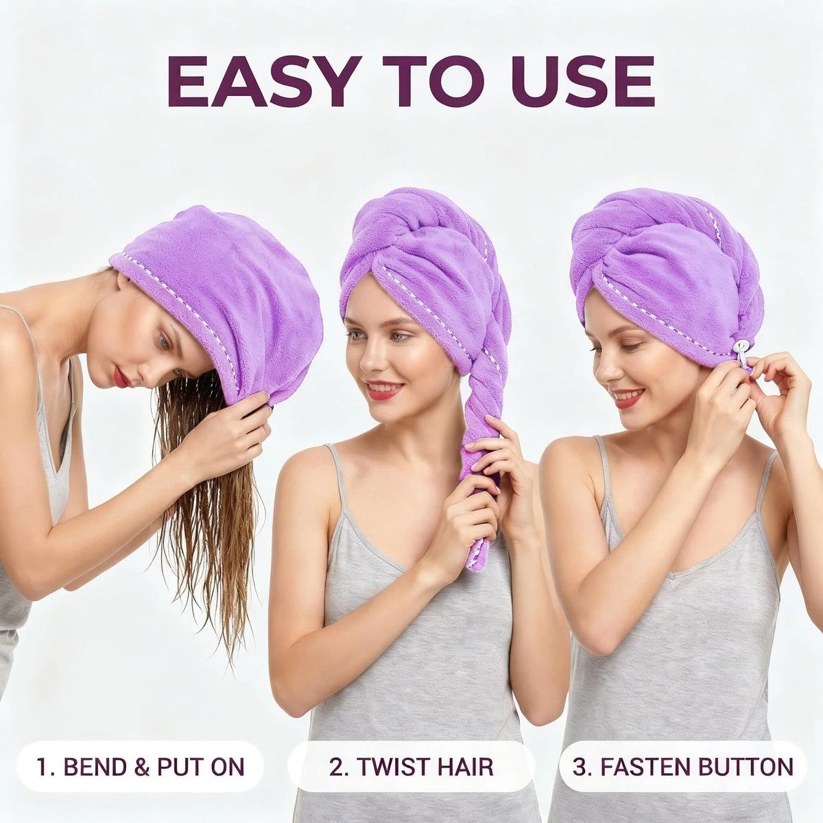 CC CAIHONG microfiber towel red worn by model to illustrate quick-dry performance