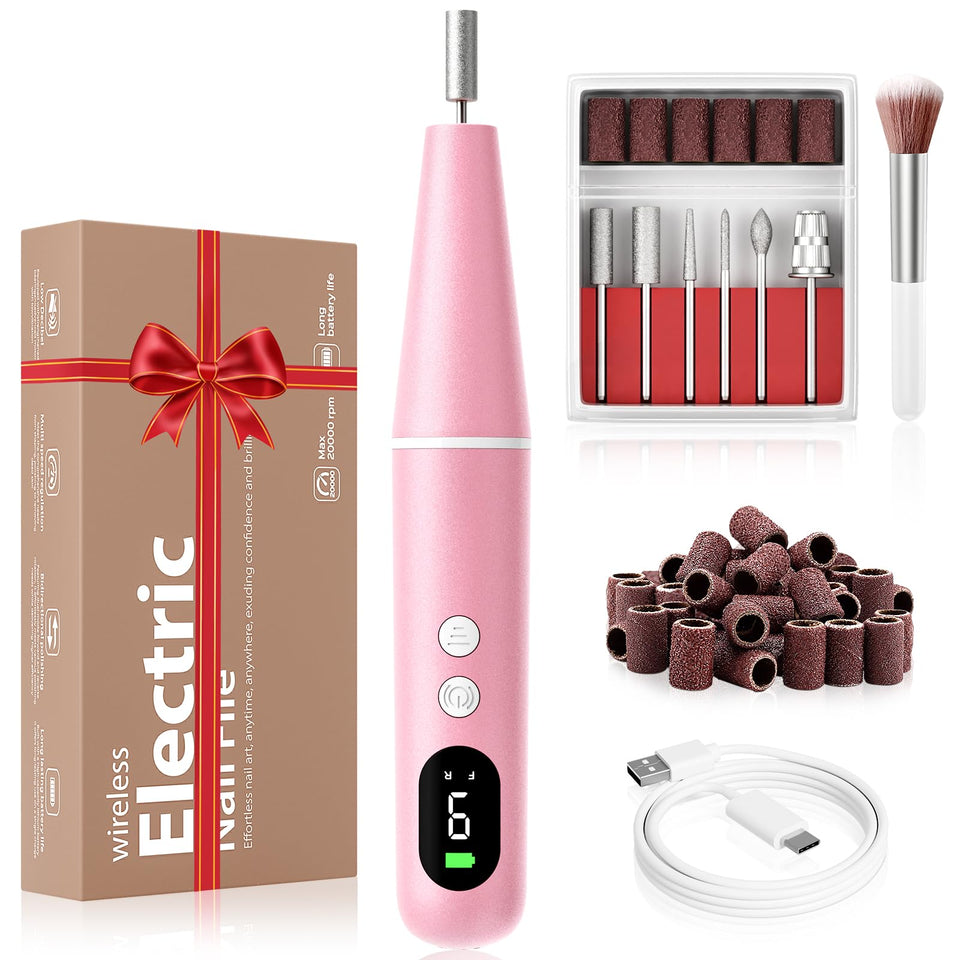 Ccigedy Electric Nail Drill Kit box front, compact home-use packaging