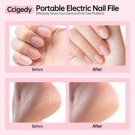In-use handheld grip for comfortable operation on natural nails