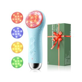 Ccigedy Face Scrubber LED light modes offer a customizable cleanse.