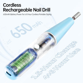 Ccigedy 9-speed LED display shows precise speed control for safe manicures.