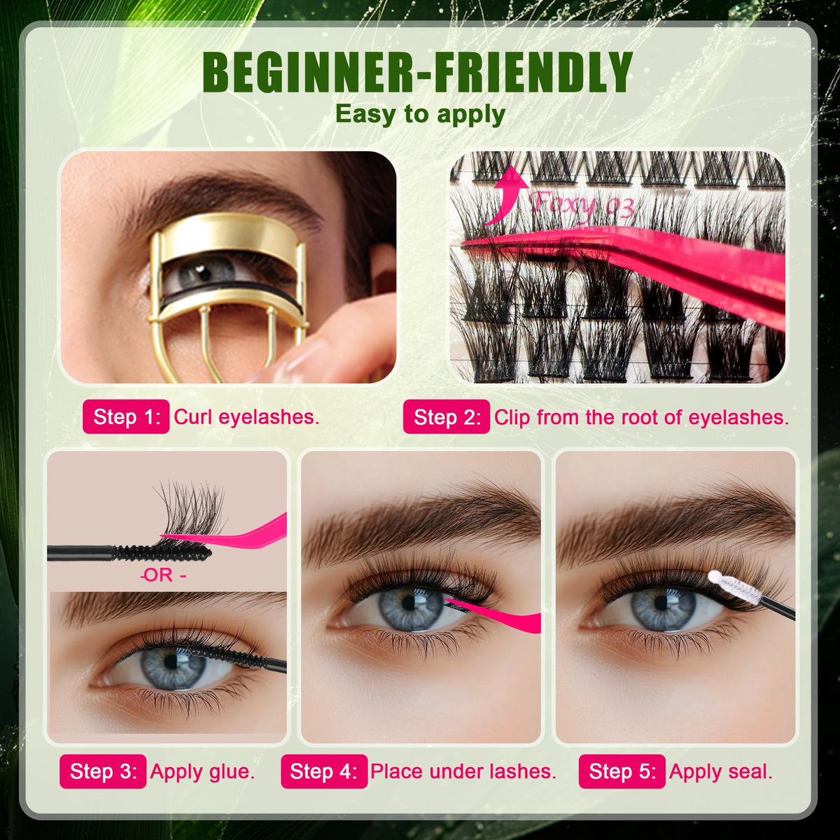 CCODDY beginner-friendly lash clusters ideal for at-home DIY application