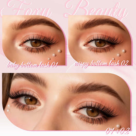 CCODDY Foxy Beauty wispy fluffy lash clusters for soft volume and lift.