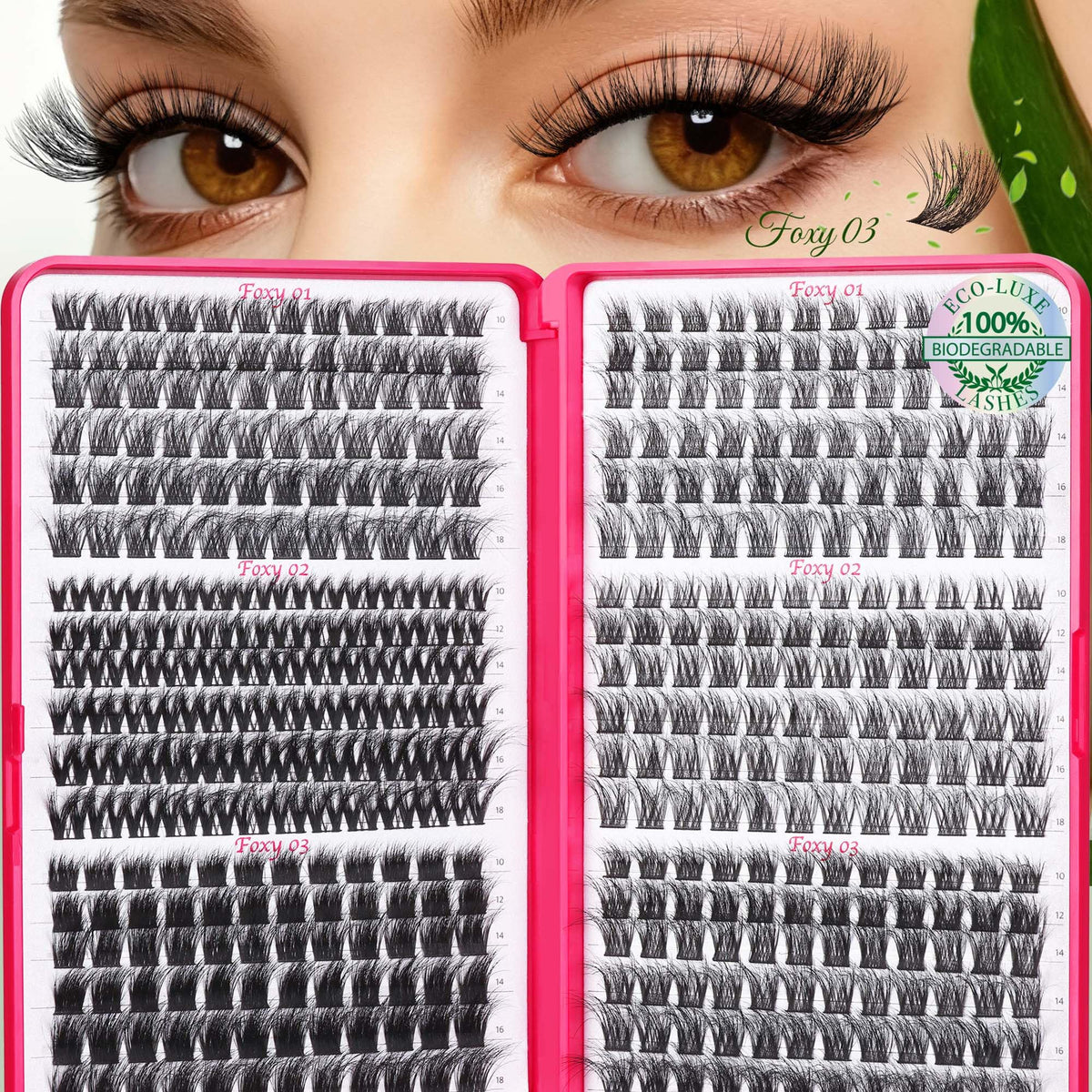 CCODDY lash clusters wispy fluffy for natural, voluminous look