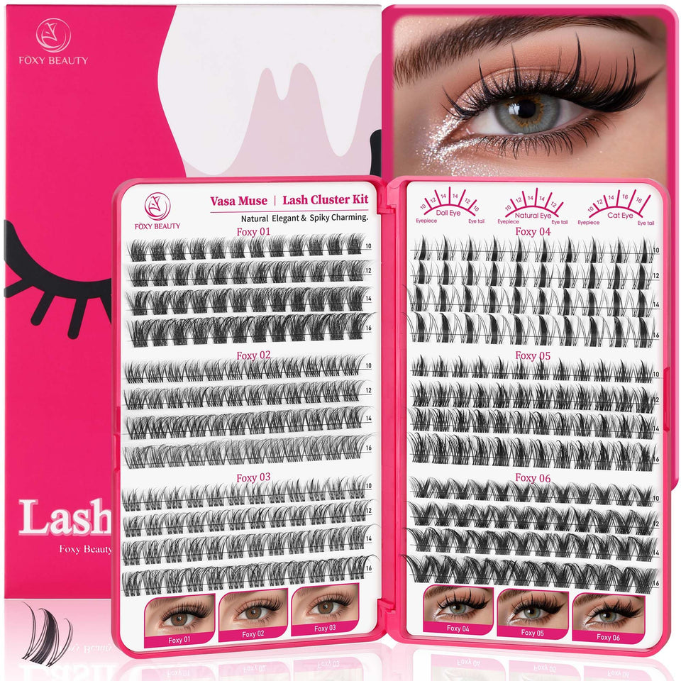 CCODDY Vasa Muse wide-band lash clusters for a wispy natural daily look