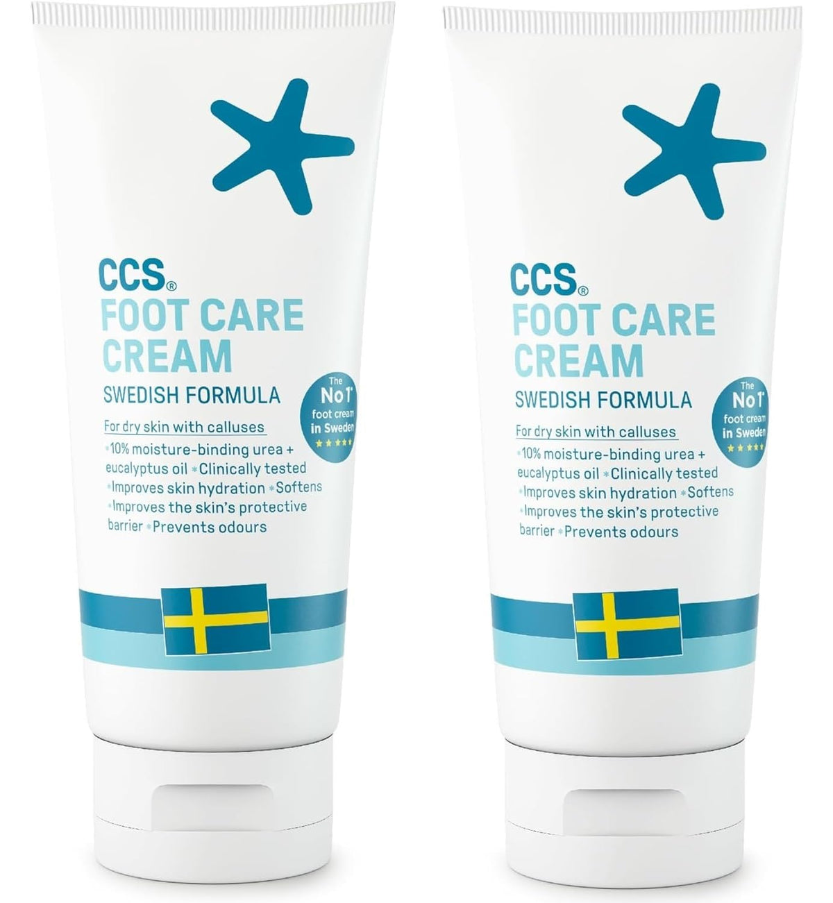 CCS Foot Care Cream tube 175ml; creamy formula supports dry skin