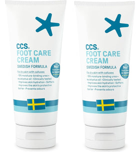 CCS Foot Care Cream pack of 2 tubes for convenient at-home use
