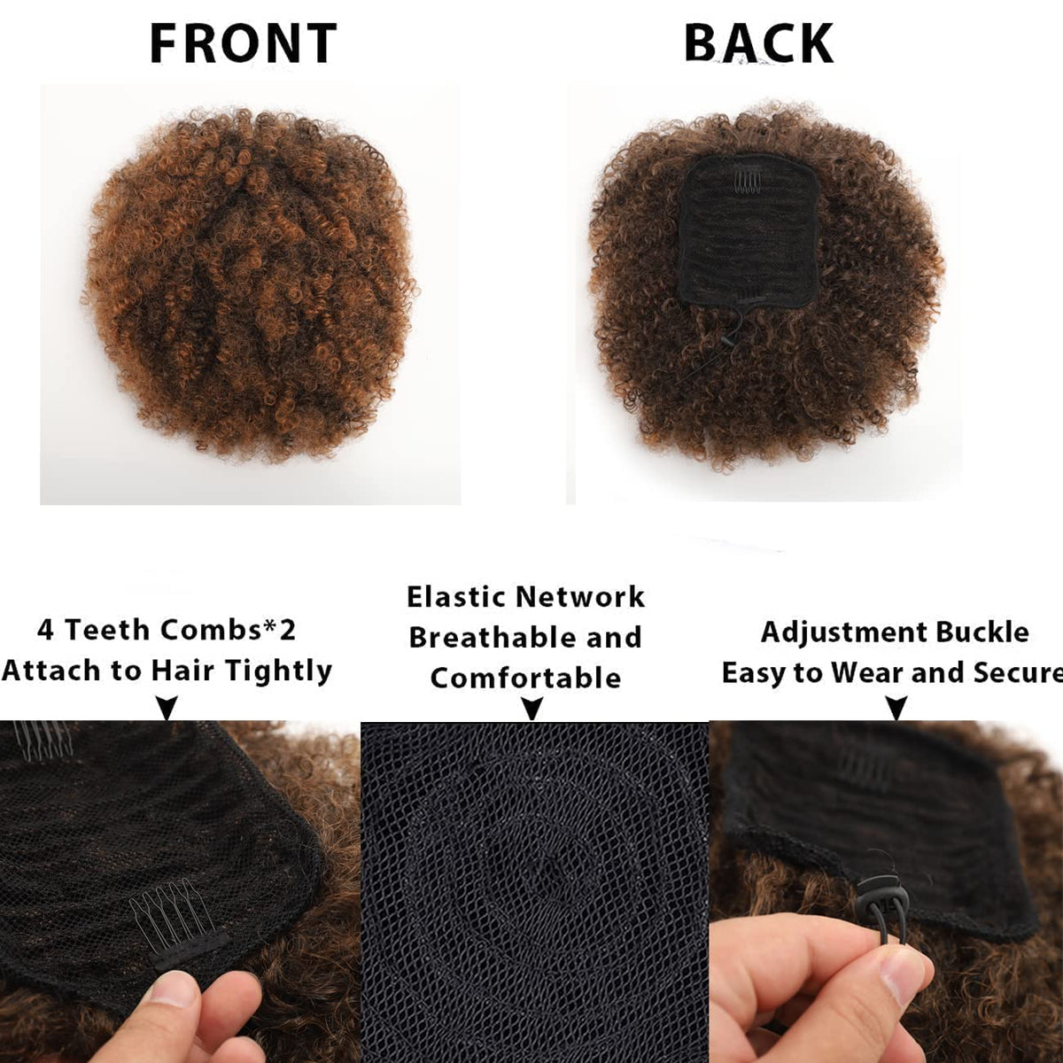CECINILL two-comb secure attachment ensures stable wear throughout the day.