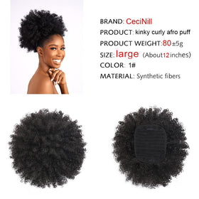 CECINILL kinky-curly synthetic fiber close-up shows soft, smooth texture.