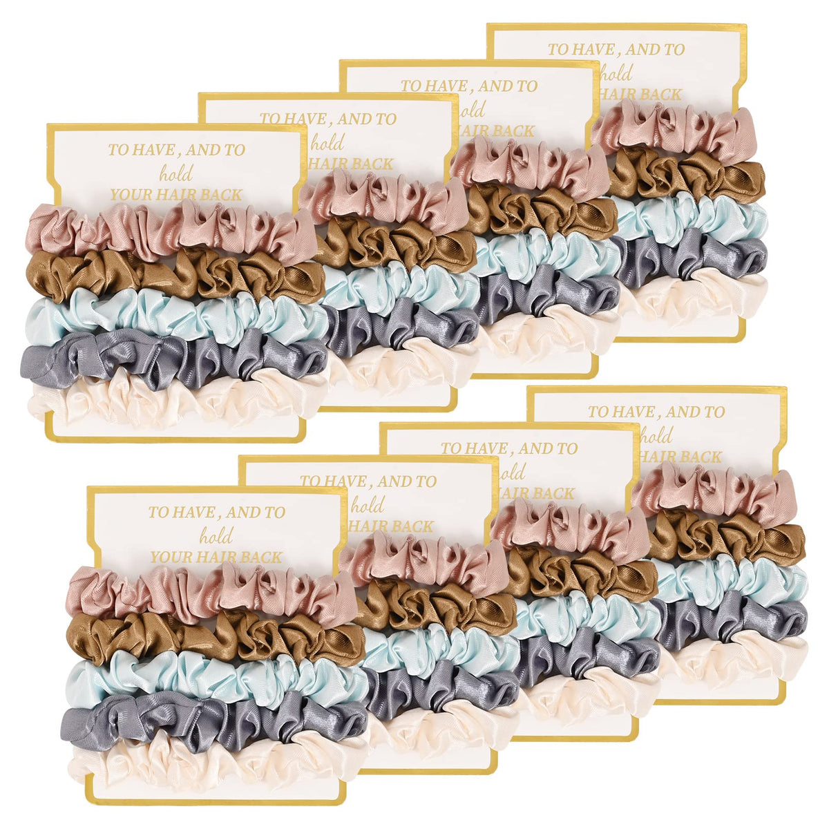 CEELGON ivory satin scrunchie for chic wedding-day hairstyles
