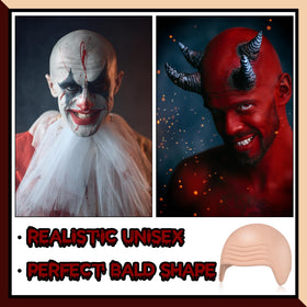 Ceenna bald cap invisible design blends with skin for realistic disguise.