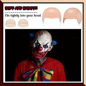 Ceenna bulk costume prop bald caps ideal for group dressing.