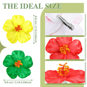 Ceenna hibiscus hair clip red accents festive outfits