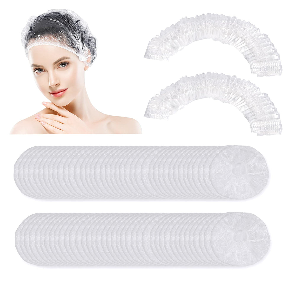 Ceizioes upgrade disposable shower cap pack, versatile for home or travel use
