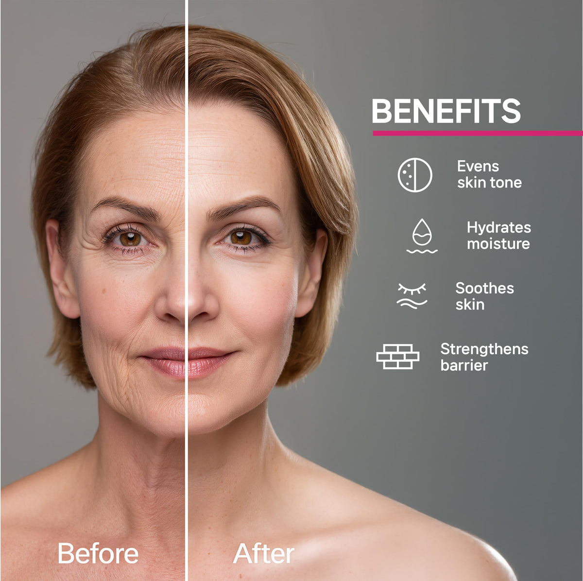 Close-up of lightweight cream texture for daily AM and PM use
