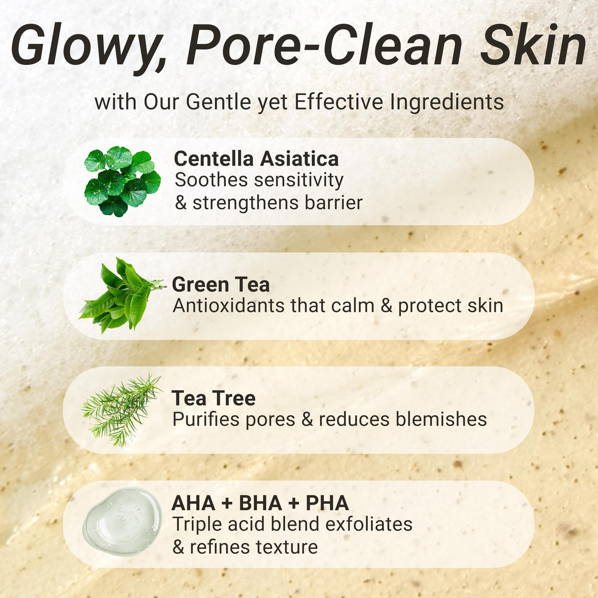 CELDYQUE Foam Cleanser texture – lightweight, non stripping cleansing foam