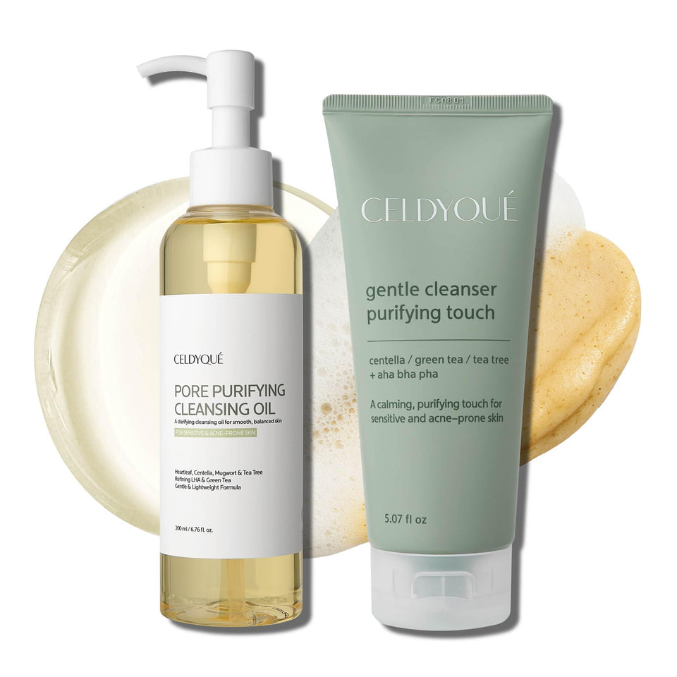 CELDYQUE Korean Double Cleanse Duo oil – melts makeup for quick cleansing