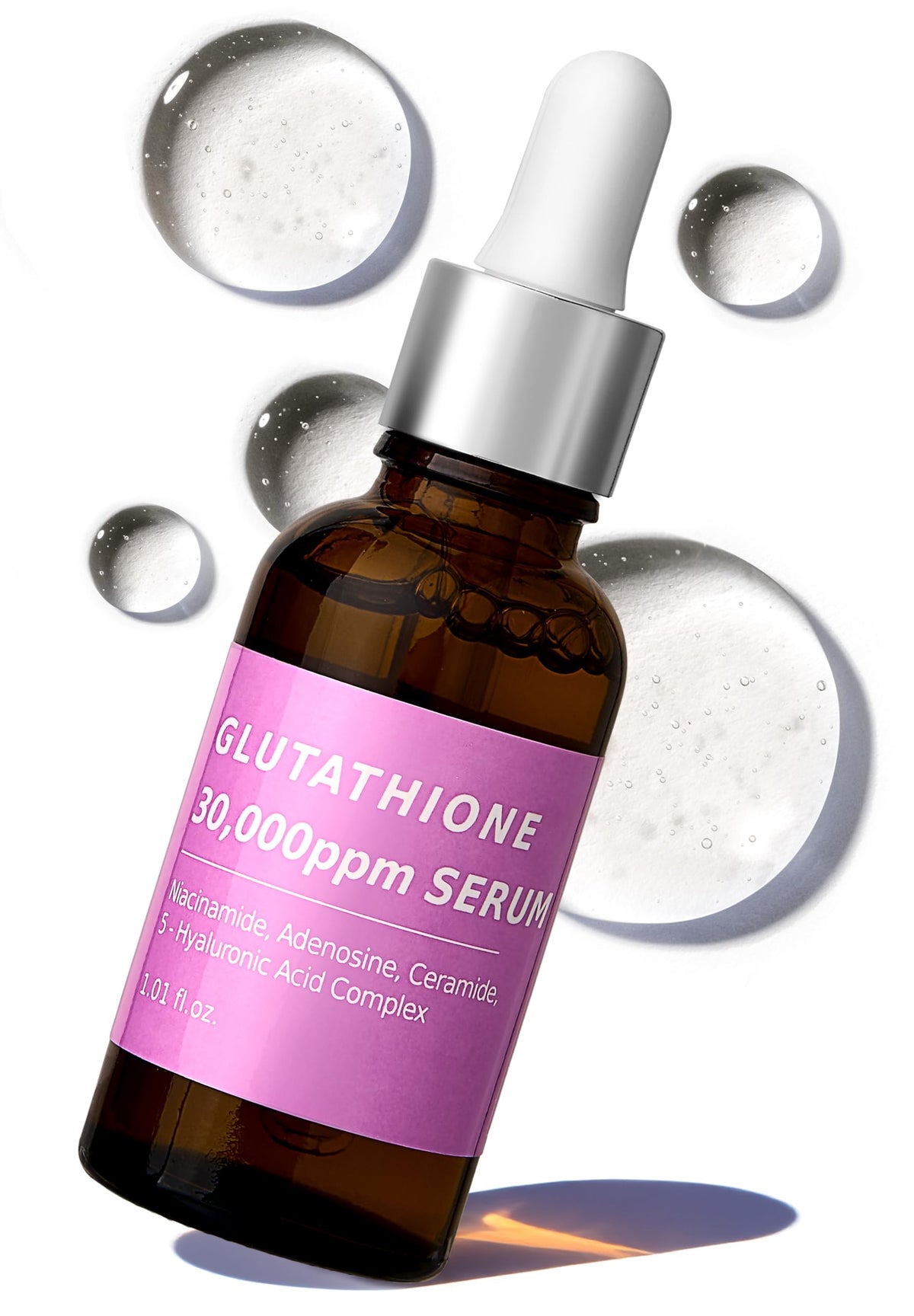 CELDYQUE Pure Glutathione Glow Serum bottle promotes radiant, even-toned skin.