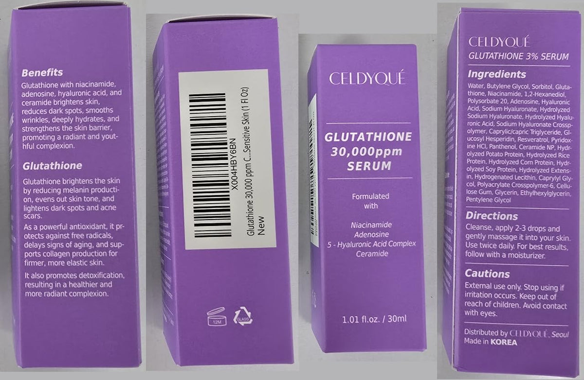 Skin shows a luminous glow after using CELDYQUE Glow Serum.