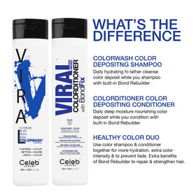 Celeb Luxury ColorConditioner color swatches display available shades for vibrant options.