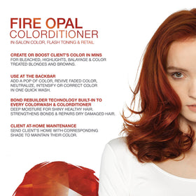 Celeb Luxury Colorwash Fire Opal swatches illustrate warm copper-toned refresh